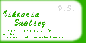viktoria suplicz business card
