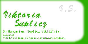 viktoria suplicz business card